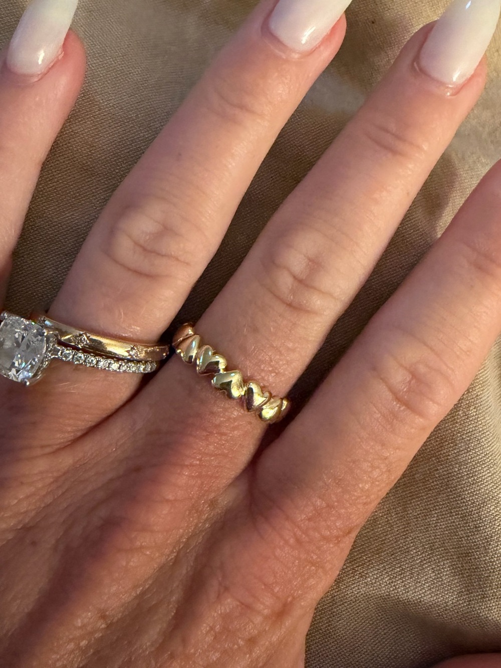Gorjana Lou heart ring. Size 6